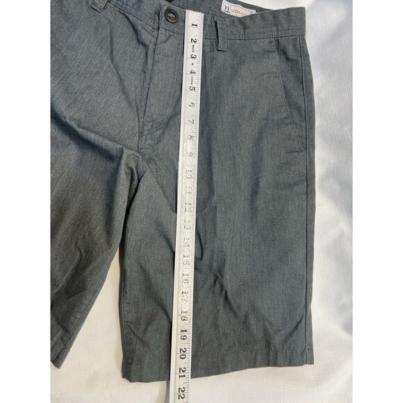 VOLCOM Frickin' Chino A091160 Men's Walking Skateboard Grey Shorts Sz. 33 - Picture 8 of 9